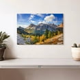 thumbnail image 2 of Elephant Stock Dolomites Mountain Range Wall Art - Horizontal Canvas Wall Art - Living Room Wall Decor - Nature Canvas - Blue And Yellow Decor - 12" x 8", 2 of 8