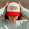 thumbnail image 3 of Undiagnosed But Something Ain’t Right Trucker Hat, Funny Embroidered Baseball Cap with Adjustable Snapback for Men and Women, Comfortable and Durable Embroidery Design for Everyday Wear, 3 of 5