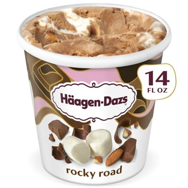 Haagen Dazs Rocky Road Ice Cream, Gluten Free, Kosher, 14 oz
