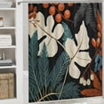 thumbnail image 6 of Chilfamy Fine Foliage Lace Pretty Shower Curtain Set with Hooks, 100% Polyester Fiber Bathroom Decor, Sustainable Buckle Hole Top, Various Sizes 69x72, 6 of 7