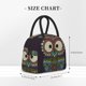 thumbnail image 2 of Balery Boho Owl Bolsa de Almuerzo para Mujeres, Caja de Almuerzo, Bolsa de Almuerzo Pequeña Impermeable, Tote de Almuerzo Reutilizable con Gran Capacidad, 2 of 6