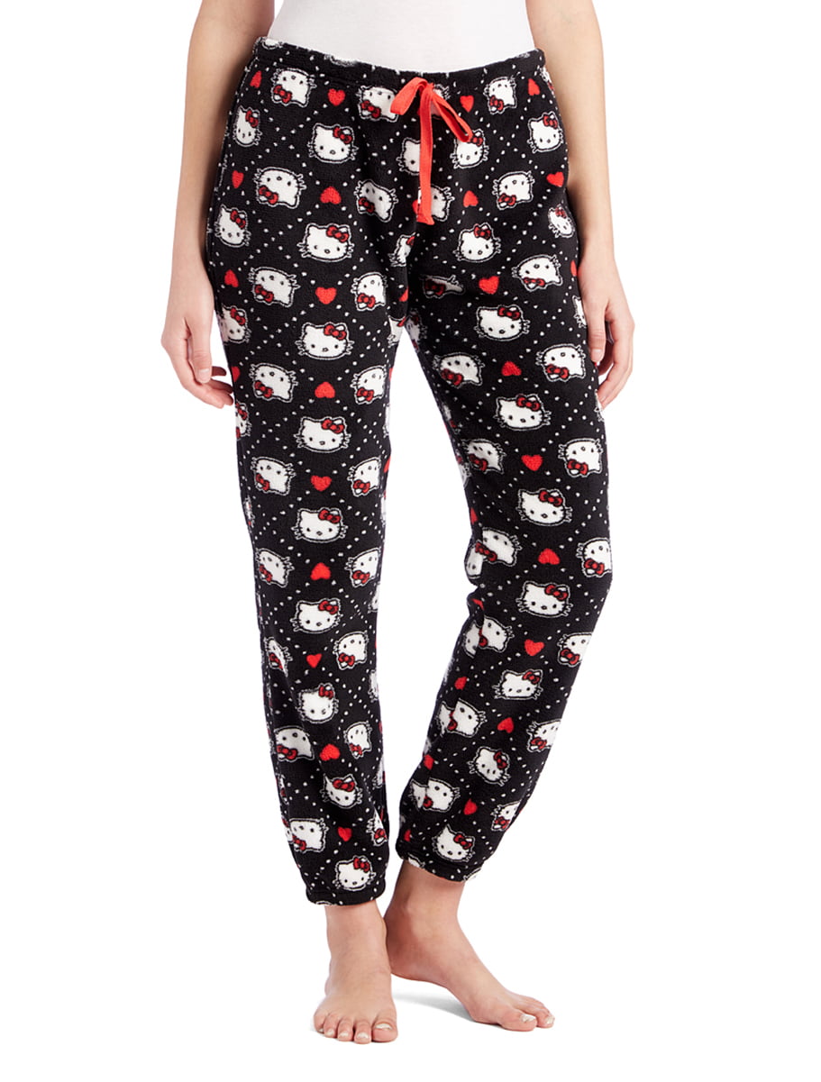 Women s Hello  Kitty  Fleece Christmas Pajama Pants  