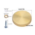 thumbnail image 3 of 40pcs Steel Mirror Screws Decorative Caps Cover Nails Kitchen Ceiling Hardware for Bathroom Kitchen Ceiling Arts Craft rose gold, 3 of 4