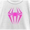thumbnail image 2 of Girl's Spider-Man: Across the Spider-Verse Spider-Gwen Logo  Graphic Tee White Medium, 2 of 4