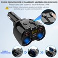 thumbnail image 4 of Divisor de Encendedor de Cigarrillos Qidoe 150W con 2 Tomas y USB-C PD 20W QC3.0, 4 of 8
