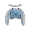 thumbnail image 7 of Lace Trim Bowknot Newsboys Hat Plush Bunny Hat Funny Floppy Ear Hat Flat Hat Women Painters Hat, 7 of 7