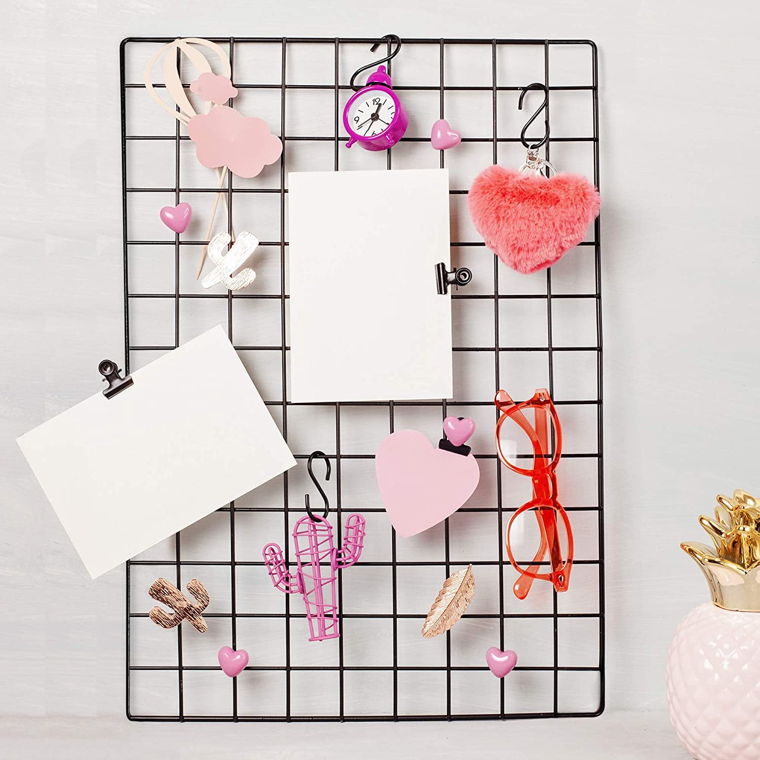 Hweilai Wall Grid, Grid Panel, Photo Display Board, Decorative Wall Grid,  Photo Grid, Hanging, 65 x 45 cm, Black - Walmart.ca