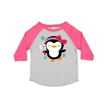 

Inktastic Penguin Girl Snowflakes Gift Toddler Toddler Girl T-Shirt