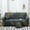 Gray_Hot#165129, variant on Stretch Sofa Cover for Loveseats - Machine Washable Slipcover with Modern Print, Blue Gray Polyester Fabric Protects Furniture from Stains & Wear