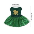 thumbnail image 3 of St. Patrick's Day Dog & Cat Costume, Green Mesh Skirt with Soft Lining, Breathable Pet Dress for Small Medium Large Pets, Holiday Party Photo, 3 of 6