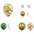 thumbnail image 1 of Kit de guirnalda de arco de globos verde oliva - Juego de globos de confeti de oro verde oliva blanco para decoración de fiesta Zhivalor  CPB-SSW1003-2, 1 of 5