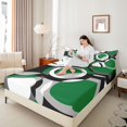 thumbnail image 3 of Castle Fairy Tribal Layered Ring King Sheets 4pcs,Bohemian Circle Segment Bedding,Emerald Gray Black White,1 Flat Sheet, 1 Fitted Sheet and 2 Pillowcases, 3 of 7
