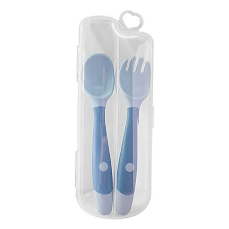 

Baby Children Spoon Fork Set Soft Bendable Scoop Fork Kit Tableware Toddler Training Feeding Cutlery