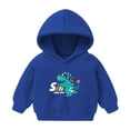 thumbnail image 5 of YHAJDS Kids Boys Girls Sweatshirt Cotton Tees Tops Long Sleeve Shirt Print Graphic Hooded Long Sleeve Loose Cut Casual Sweatshirt Tops, 5 of 6