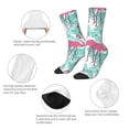 thumbnail image 3 of Vsdgher Flamingo Crew Socks for Men & Women, Breathable Casual Athletic Ankle Socks, 3 of 6