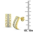 thumbnail image 3 of US GOLD 10kt Filigree Design J-Hoop Earrings, 3 of 3