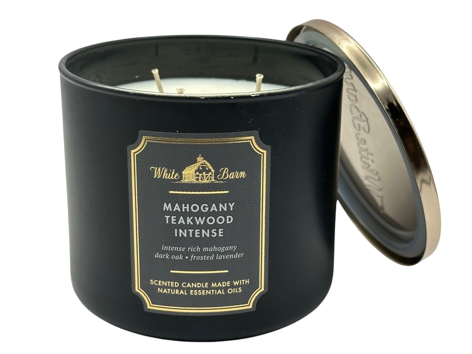 Bath and Body Works Mahogany Teakwood Intense 3-Wick Scented Candle (14.5 oz / 411 g)