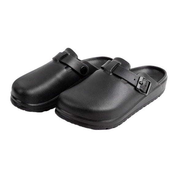 EVA Nurse Clogs, Slippers Sandals Slip Resistant Platform Lightweight Women Nursing Shoes, for Summer Outdoor Garden Nurse Doctor , 39, Black