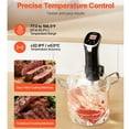 thumbnail image 4 of Precision Sous Vide Machine (1100W) - WIFI Enabled Immersion Circulator with Touchscreen, 10 Presets, App Control for Accurate Cooking, 4 of 15