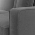 thumbnail image 2 of Stockton Accent Chair with Ottoman Set in Charcoal Gray Herringbone Fabric, 2 of 9