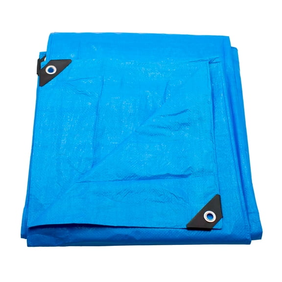 Lona De Polietileno Termosellada Reforzada Azul 90 Gr 4x5 M