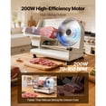 thumbnail image 2 of KFFKFF Meat Slicer, 8.6" Electric Deli Slicer with 2 SUS420 Blades & 0-0.6" Adjustable Thickness, Dual Security Lock, ETL Approved, 2 of 9