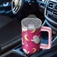 thumbnail image 5 of Halloween Tumbler, Pumpkin Spider Cup 30oz with Handle and Straw, Spooky Insulated Water Bottle Gift, 5 of 5