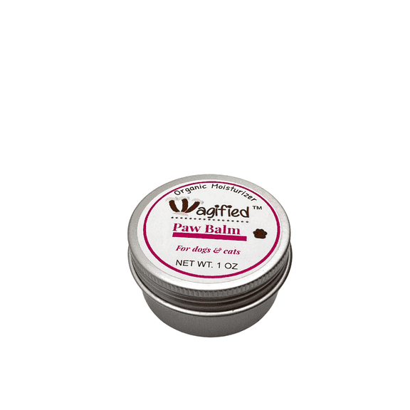 Wagified Organic Paw Balm for Dogs & Cats, 1 oz - Lick-Safe Moisturizer for Dry, Cracked & Damaged Paws