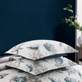 thumbnail image 5 of 100% high-density Cotton Embroidered Quilt, Bedspread/Comforter set light weight warm and soft Queen.Beige/Blue, 5 of 6