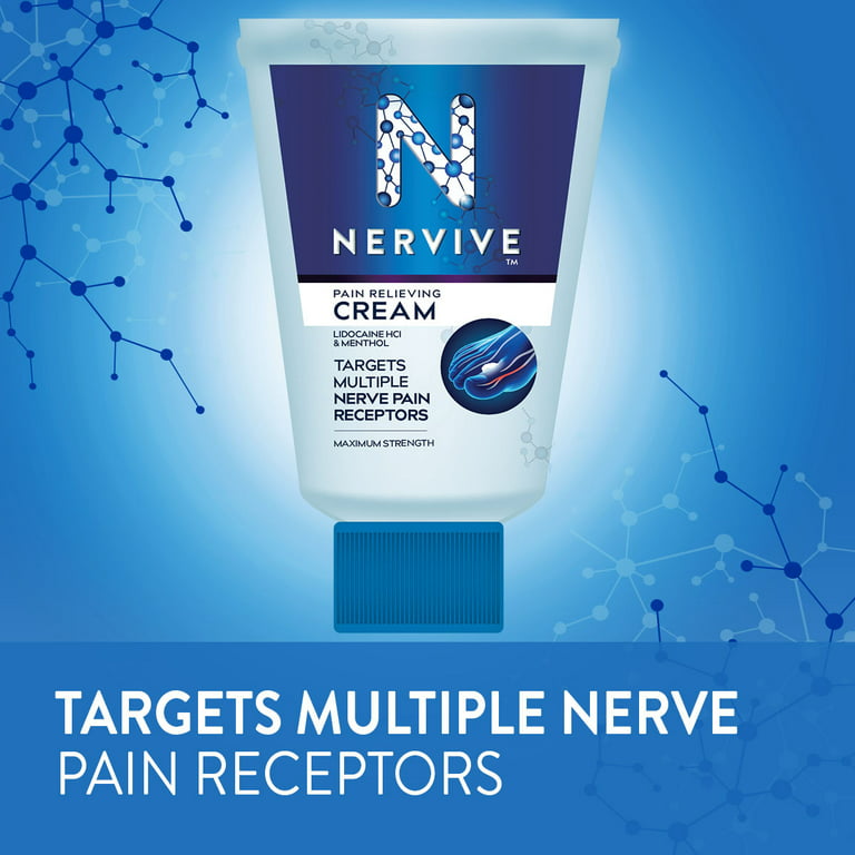 Nervive Nerve Care, Pain Relieving Cream, Max Strength, 47% OFF