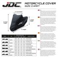 thumbnail image 2 of Funda Impermeable Para Motocicleta Jdc - Negro - Lluvia - L, 2 of 4