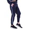 thumbnail image 2 of Moomaya Solid Striped Colorblock Sweatpants With Pocket Jogger Pants For Womens, 2 of 7
