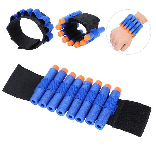 Otviap Soft Bullet Dart Ammo Storage Wrist Belt Band Strap For Toy Gun Game Eva Bullets Wrist