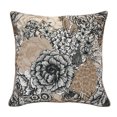 thumbnail image 2 of Outdoor Decor Tribal Cabbage Flowers Large Pillow, Taupe, 24" x 24", 2 of 4