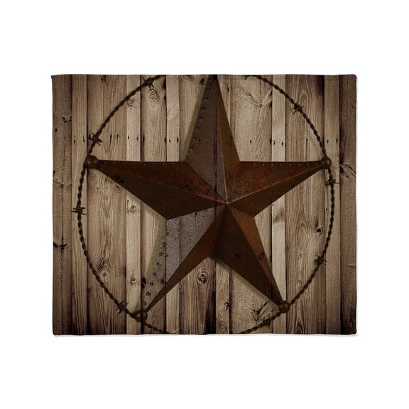 CafePress - Barnwood Texas Star Throw Blanket - Soft Fleece Throw Blanket, 50"x60" for All Ages