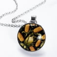 thumbnail image 2 of Thanksgiving corn Glass Circular Pendant Necklace - Stylish Women's Jewelry, 2 of 5