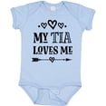 thumbnail image 3 of Inktastic My Tia Loves Me Childs Girls Baby Bodysuit, 3 of 5