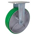 thumbnail image 1 of Shepherd 3175 8 in. Polyurethane Rigid Caster, Silver & Green, 1 of 1