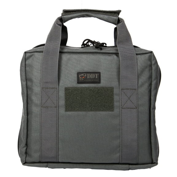 DDT Viper Padded Double Pistol Case, Color Gunmetal