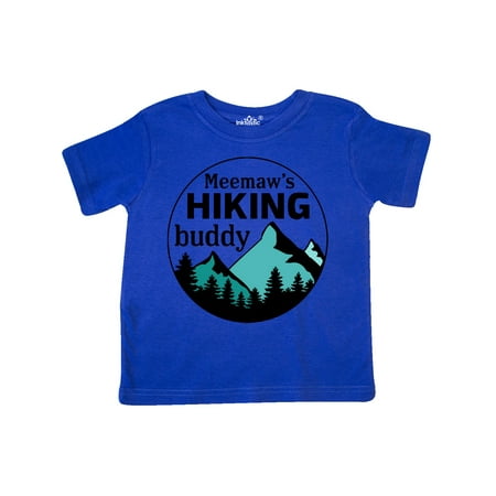 

Inktastic Meemaw s Hiking Buddy with Mountains and Trees Gift Toddler Boy or Toddler Girl T-Shirt