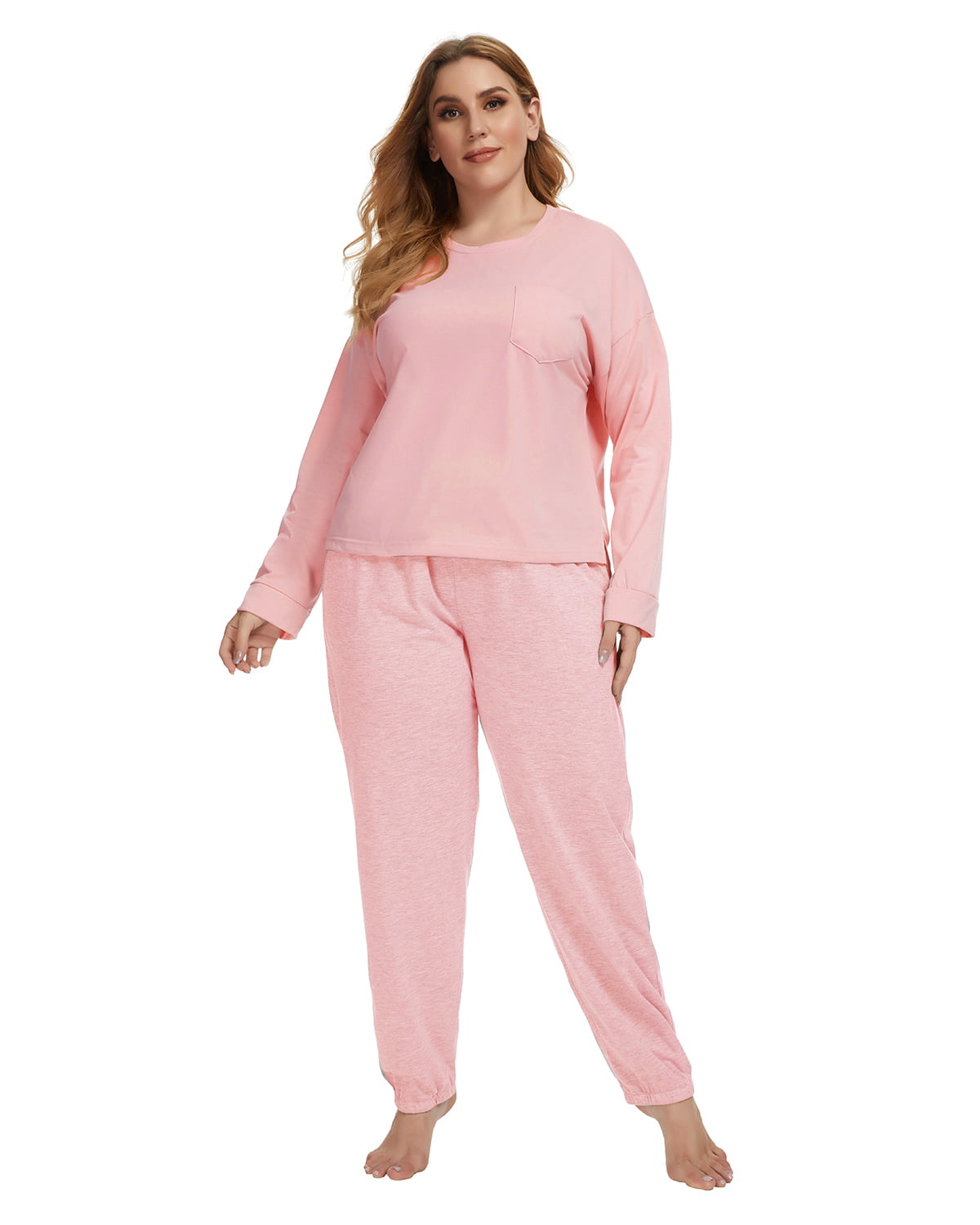 MINTLIMIT Women's Pyjama Bottoms Ladies Soft Long Pants Casual Pure Color Full Length Loungewear Sleepwear PJs Cotton Trousers for Yoga Sports Gym 