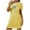 Yellow, variant on HomeGardon Women's Sleepwear Nightgowns for Women,Fashion Print Medium Length Dress Oversized Short Nightgown Fashion Chest Print Short Sleeve Nightdress,S-XXL