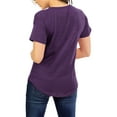 thumbnail image 2 of Hat and Beyond Women's Casual Scoop Neck Round Hem Top Short Sleeve Tee Shirt, 2 of 6