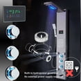 thumbnail image 3 of Shower Panel Tower System LED Brushed Rain&Waterfall Massage Jet Sprayer Tap, 3 of 14
