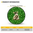 thumbnail image 5 of Yuyamidu Rabbit Tire Covers Green Leaf Spare Wheel Cover St. Patrick's Day Camper Tire Cover Protective Cover Auto Exterior Decor for Jeep Trailer RV SUV, 5 of 5