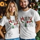 thumbnail image 4 of Camisetas gráficas informales de manga corta para hombre con frase "Árbol de Navidad alegre", 4 of 8