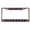 Chrome/Carbon/Light Pink, variant on Peace Sign Style Metal License Plate Frame Personalized/Car Accessories Car Tag Holder Cover Carbon (Chrome/Carbon/Turquoise)