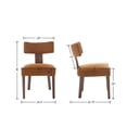 thumbnail image 2 of Juego de 4 Sillas de Comedor RIVOVA Tapizadas en Terciopelo con Patas de Madera, 2 of 7