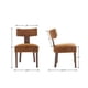 thumbnail image 2 of Juego de 4 Sillas de Comedor RIVOVA Tapizadas en Terciopelo con Patas de Madera, 2 of 7