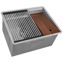 Ruvati 23 x 19 x 12 inch Deep Laundry Workstation Sink